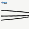 100% Vigin Black Macro Embossed Polypropylene Curved Fibers