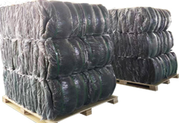 High strength Embossed grey PP fibers for Sprayed Concrete