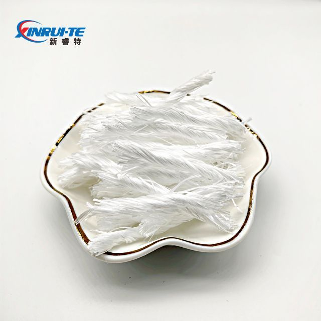 White Polypropylene Pp Bundle Macro Polymer Twisted Fibres for Floor