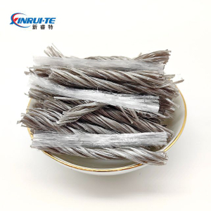 Macro Structural Synthetic Polymer PP Polypropylene Hybrid Fiber for Concrete