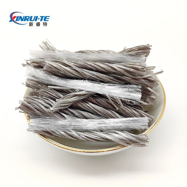 Macro Structural Synthetic Polymer PP Polypropylene Hybrid Fiber for Concrete