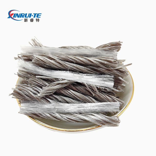Macro Structural Synthetic Polymer PP Polypropylene Hybrid Fiber for Concrete